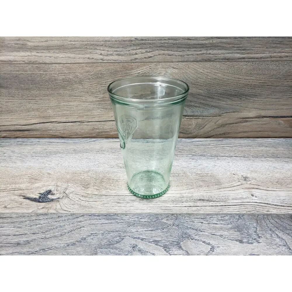 Amici Global Italy Recycled Green Glass Drinking Glass Bistro Fork Spoon Knife